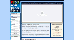 Desktop Screenshot of kidswalldecorstore.com